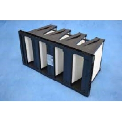 Filtry kompaktowe Filtropol-HPQ-56 rama PCV: klasa filtracyjna  ePM2,5 55 % 287x592x292 mm