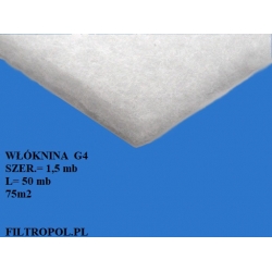 Włóknina filtracyjna G4 Filtropol   formatka szer=1.50 mb   L=7 mb (1.50 x 7 = 10.5 m2)  m2=16.50 zł